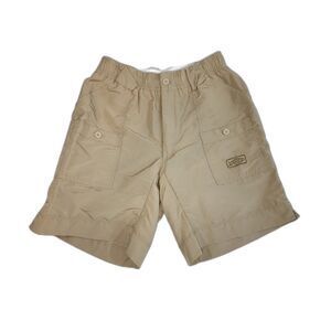 Aftco Shorts Adult 28 Khaki Cargo 8" Fishing Boating Boat Outdoors Mens
